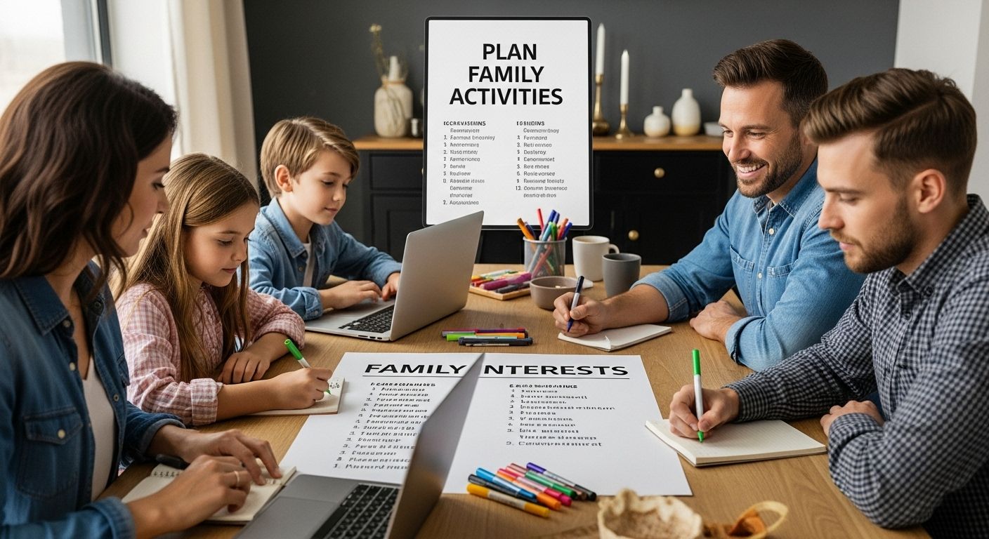 plan family activities meeting