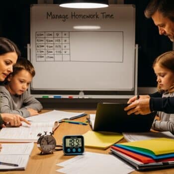 family homework time routine