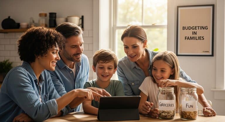 family budgeting meeting