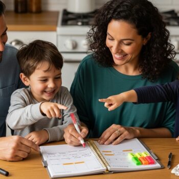 parents time blocking schedule