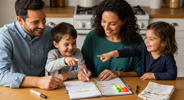 parents time blocking schedule
