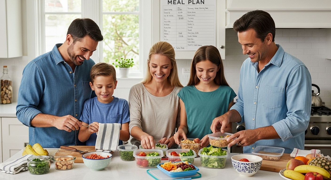 family weekly meal prep