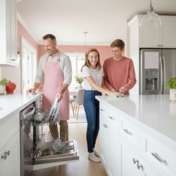 teen chores family teamwork