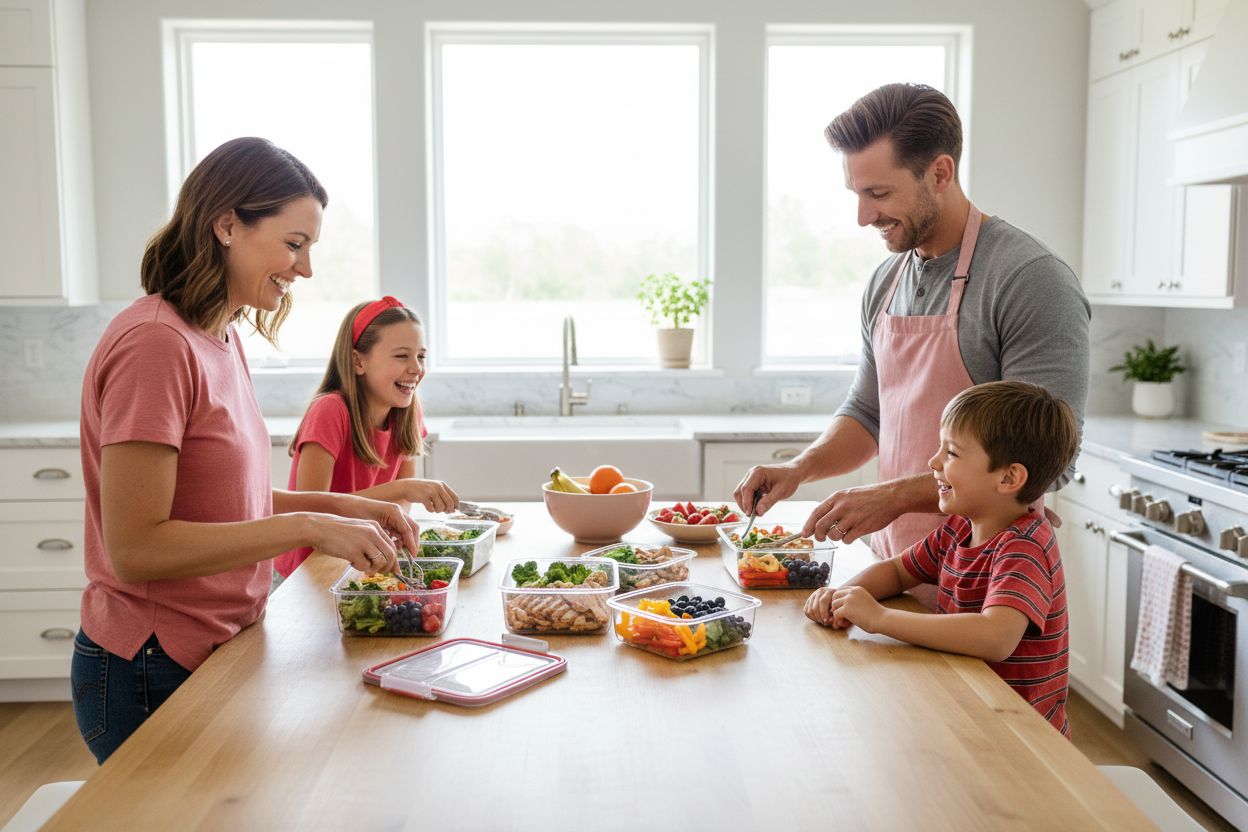pre-planned meals family kitchen