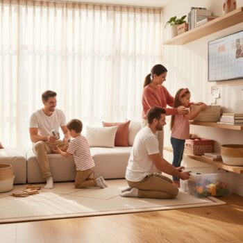 home organization, family, modern