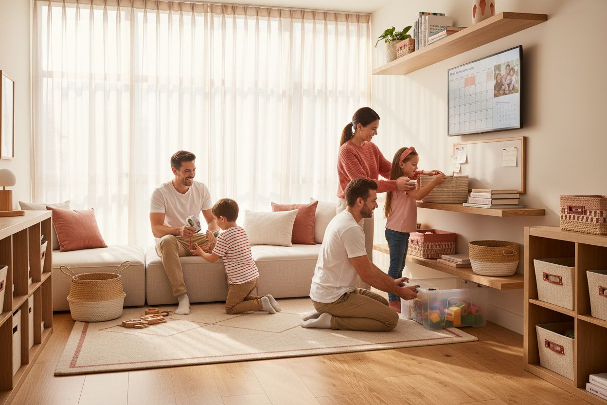 home organization, family, modern