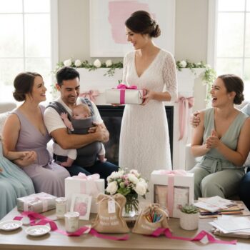 bridesmaids gifting family celebration