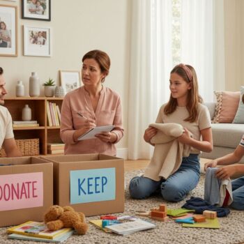 family home decluttering