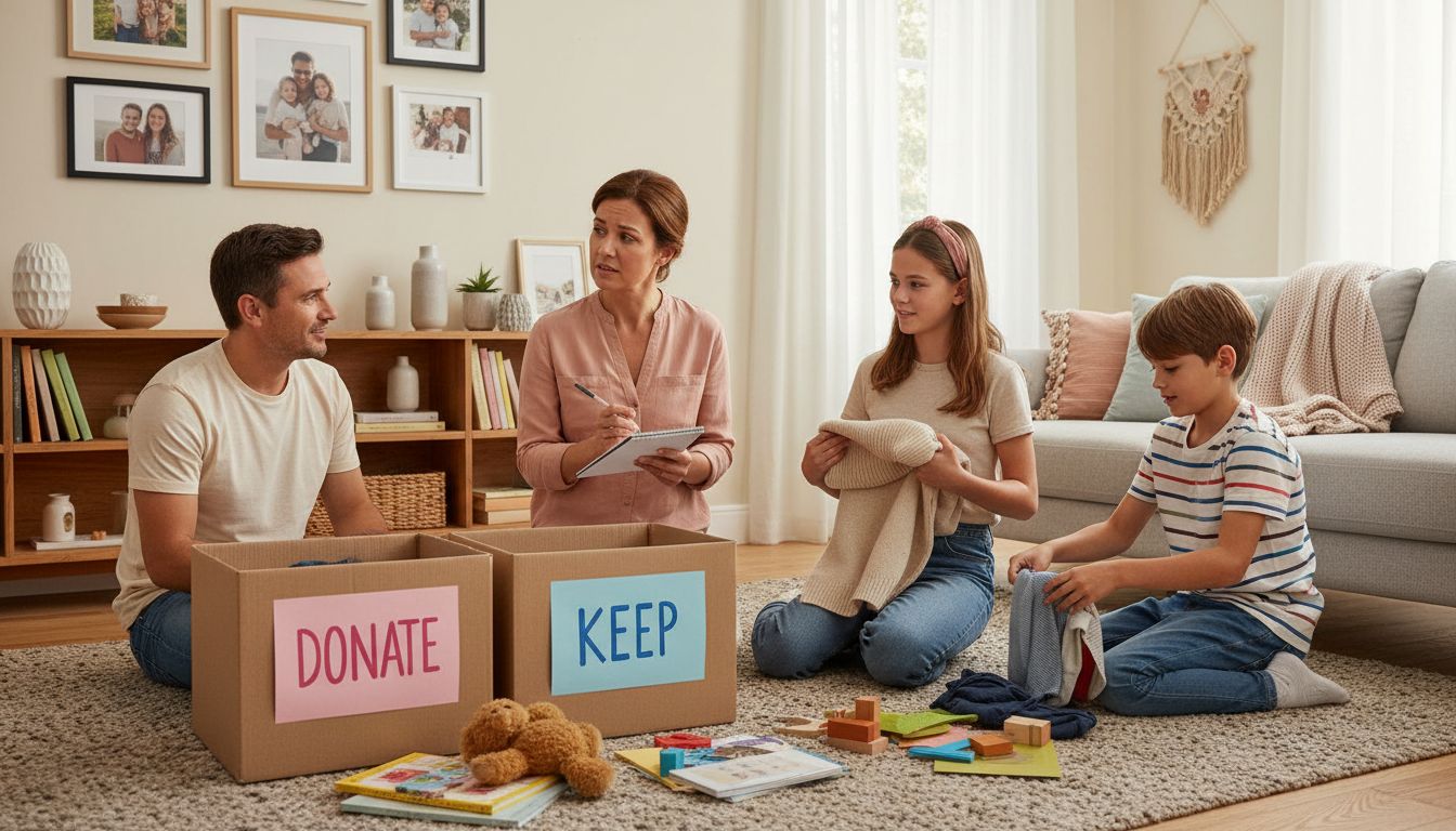 family home decluttering