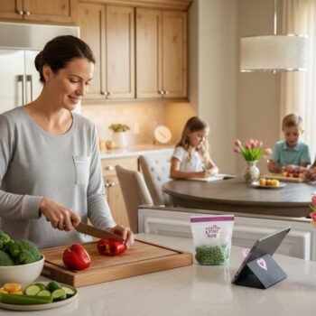 family kitchen vegetables