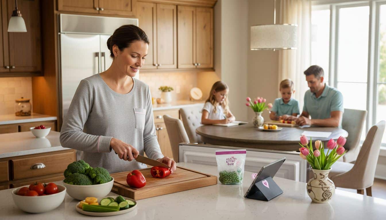 family kitchen vegetables
