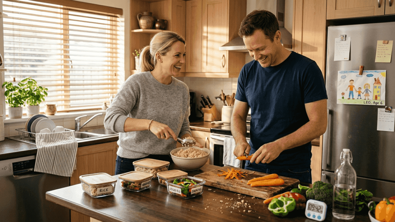 Meal Prep saves busy parents 6 hours weekly