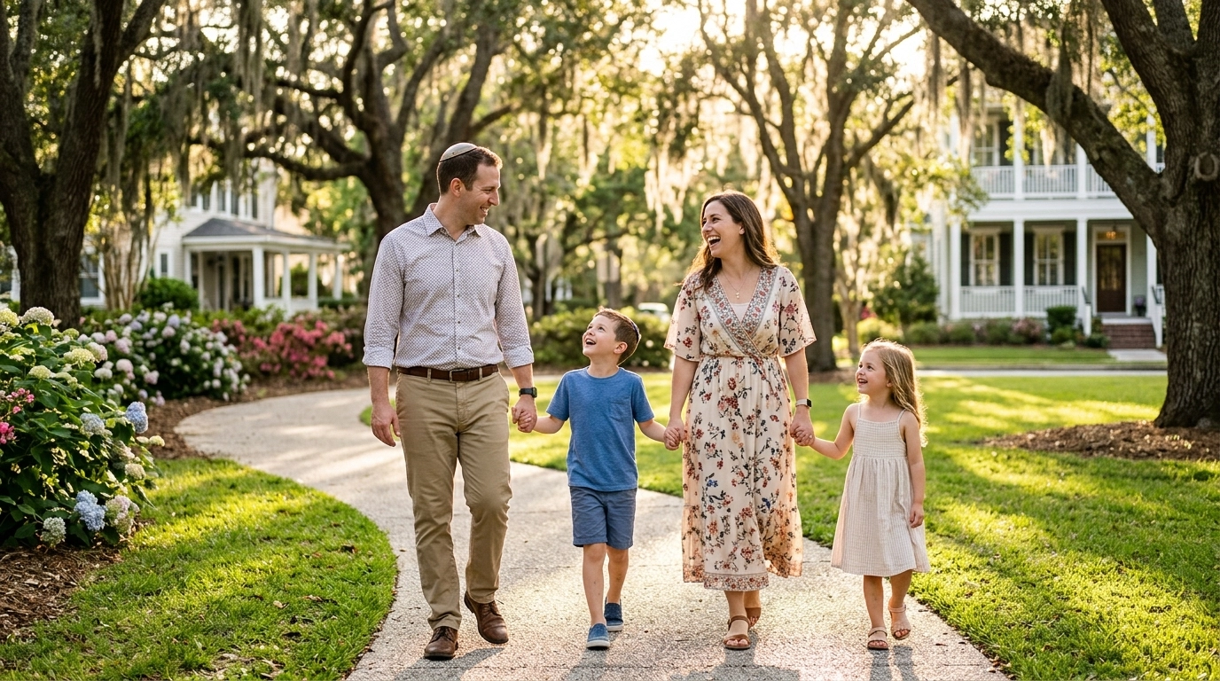 Family in the park