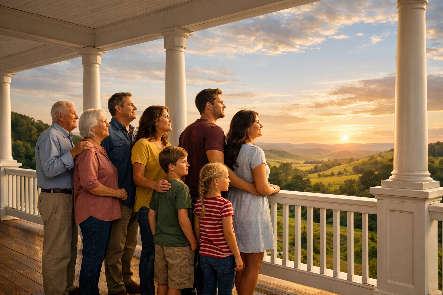 Multi-generational family looking toward a future of financial independence from a successful side hustle.