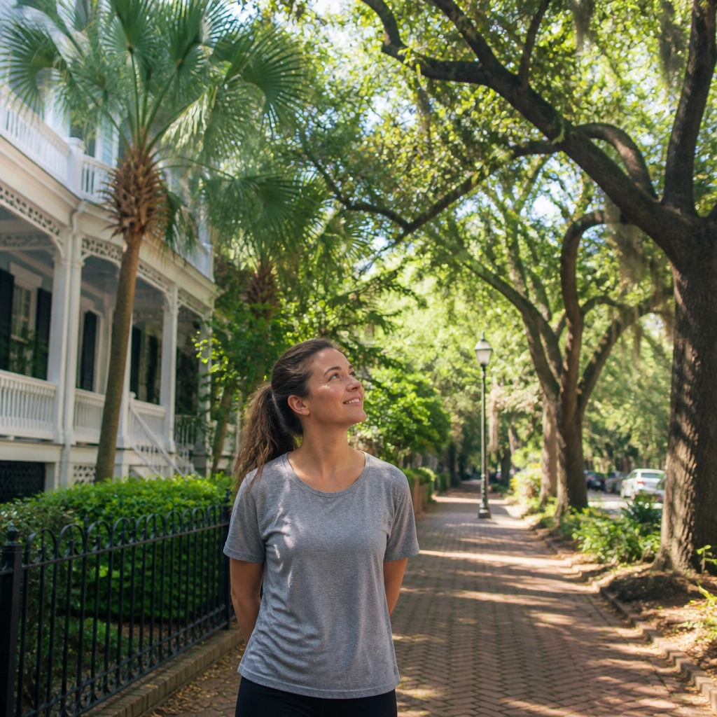 woman walking