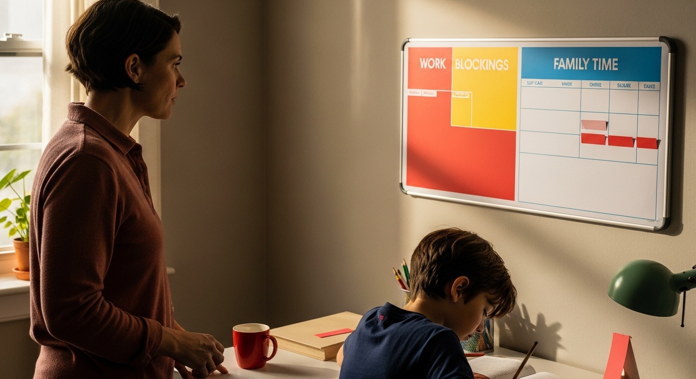 parent home office routine