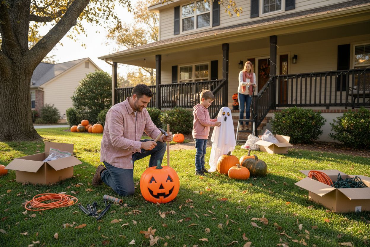 outdoor decorating for halloween