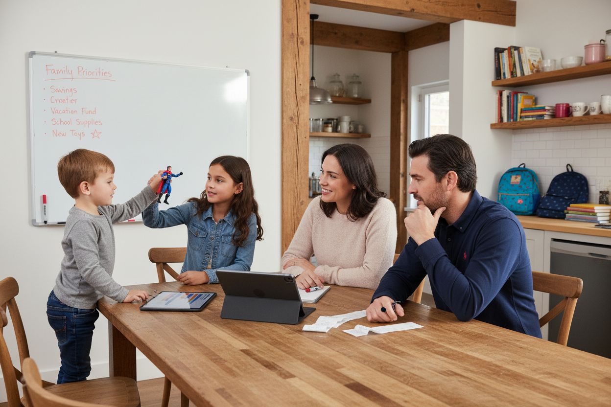 family monthly budget review