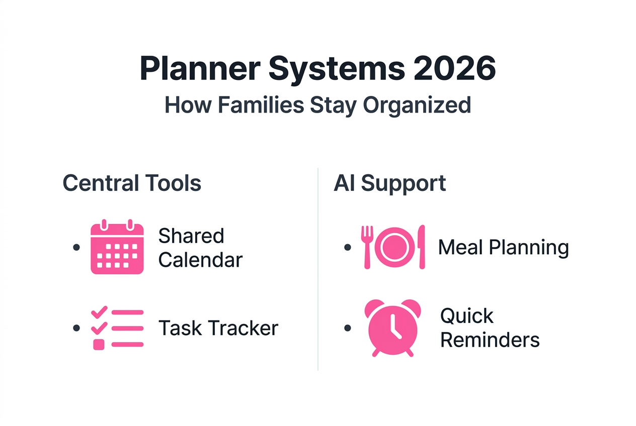 Infographic of planner systems and key features