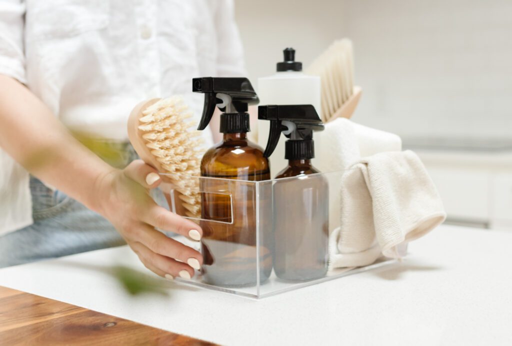An image with home made cleaning supplies