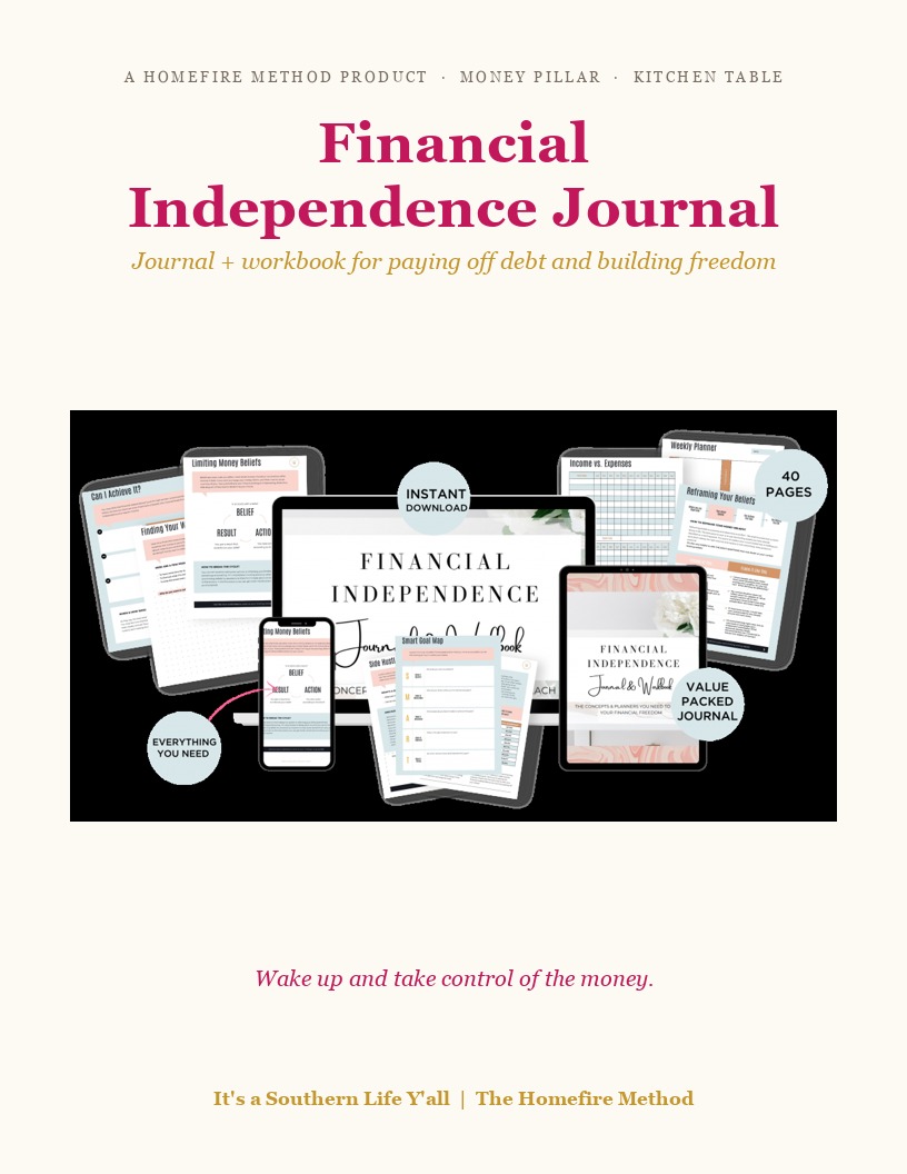 Financial Independence Journal + Workbook (PDF) - cover