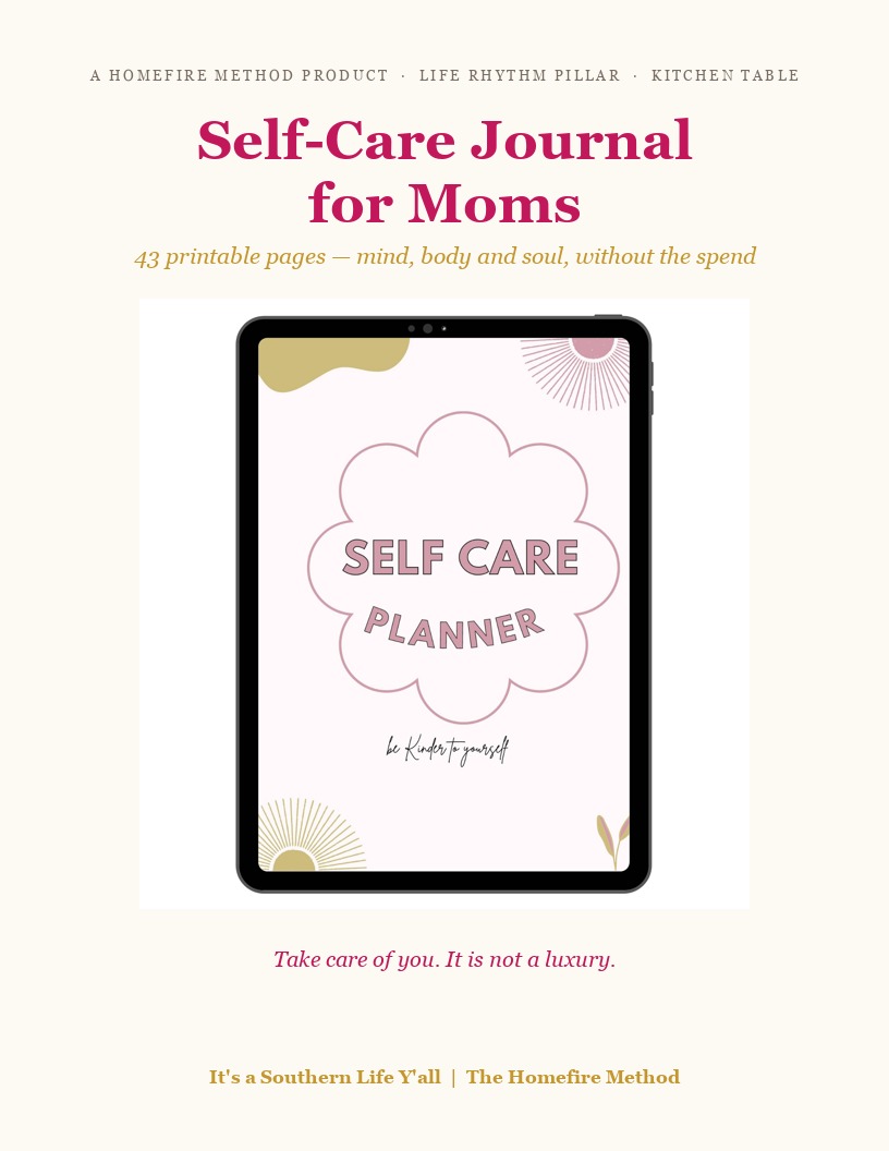 Self-Care Journal for Moms: 43-Page Printable - cover