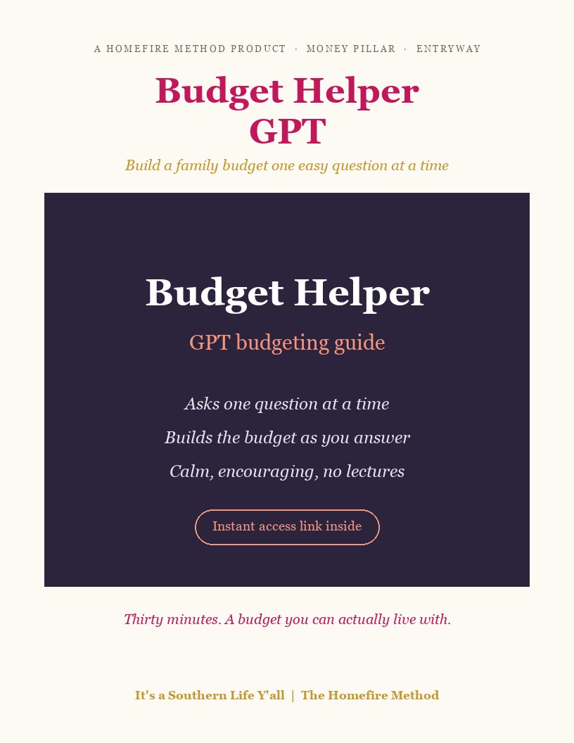 Budget Helper GPT: Build a Family Budget One Question at a Time - cover