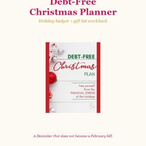 Debt-Free Christmas Planner: Holiday Budget + Gift List Workbook (PDF) - cover