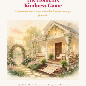 The Homefire Kindness Game, a 15-page printable family board game from The Homefire Method