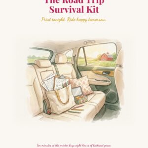 Road Trip Activity Pack for Kids: 16 Printable Games + Free App